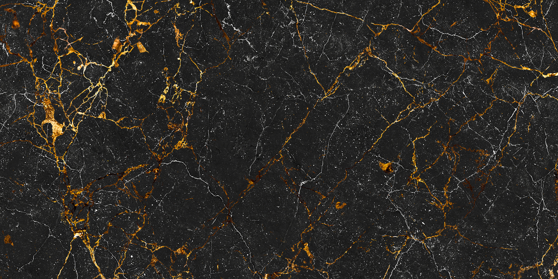Black marble with amber veining