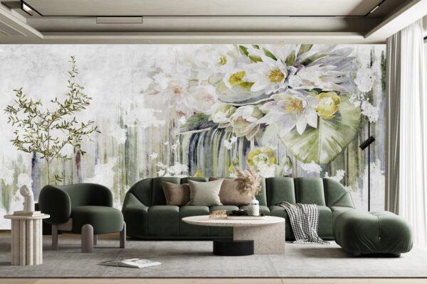 u71322pig2 600x400 - Ζωγραφική των λουλουδιών σε λευκό φόντο - tegory