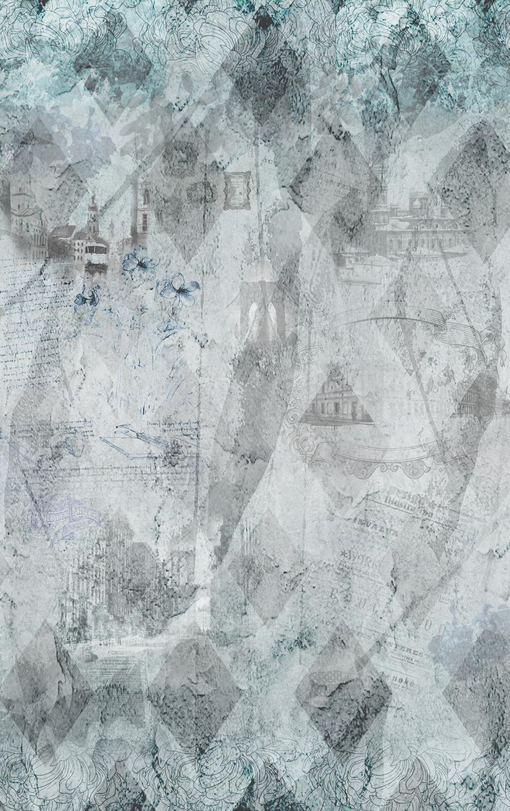 u68154p - Γκρι και λευκή ταπετσαρία με σχέδια - tegory