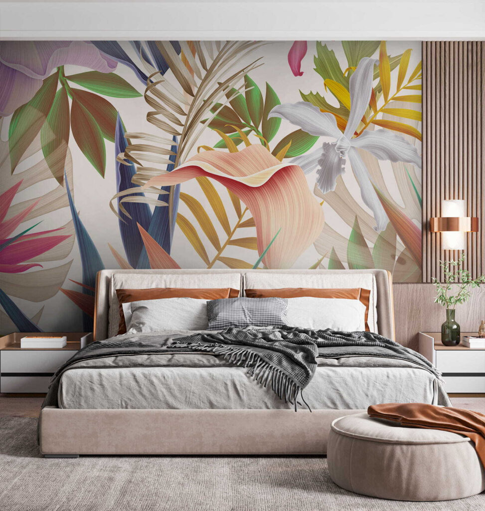 Vibrant tropical foliage in harmony