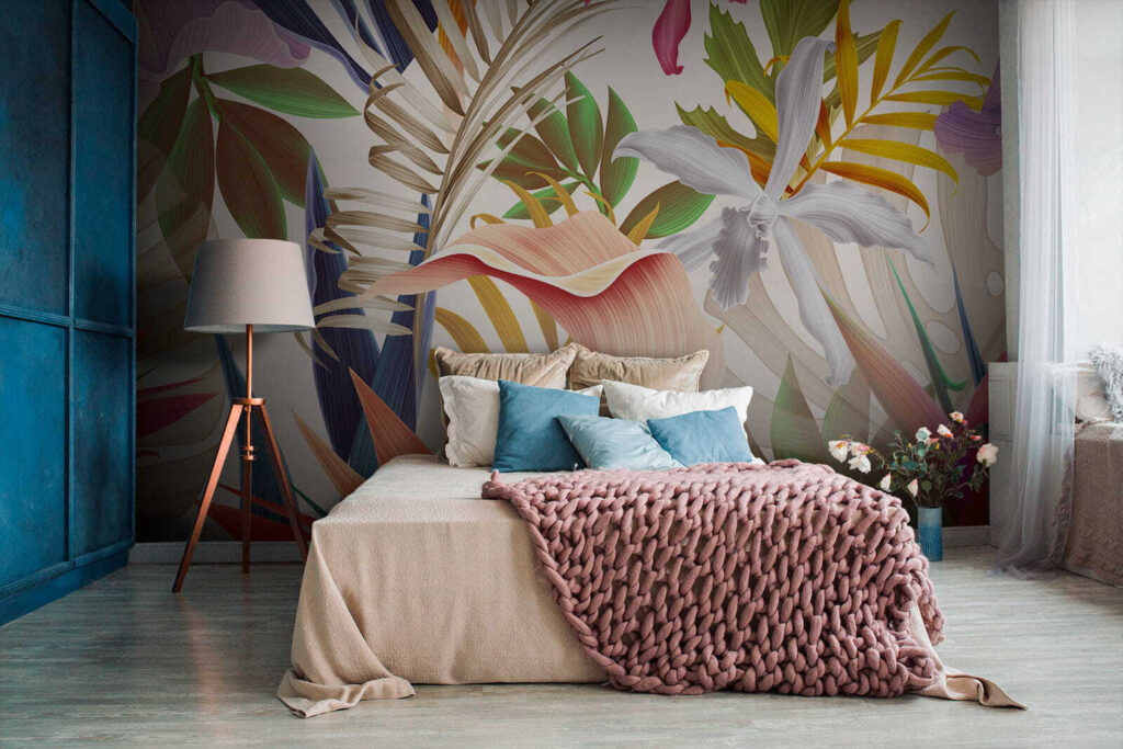 Vibrant tropical foliage in harmony