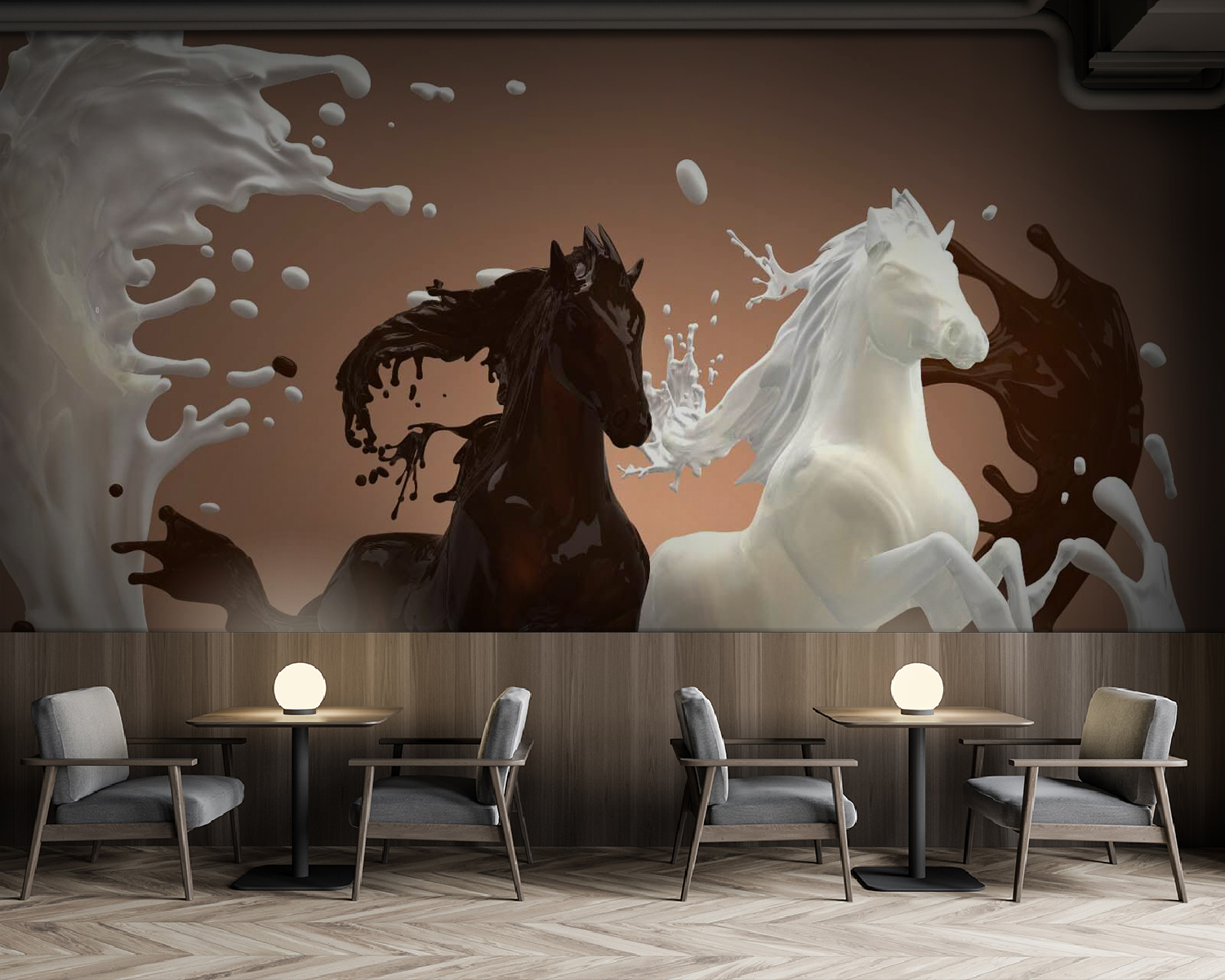 u64873piz137m - Άλογο με γάλα που πιτσιλάει γύρω του - tegory