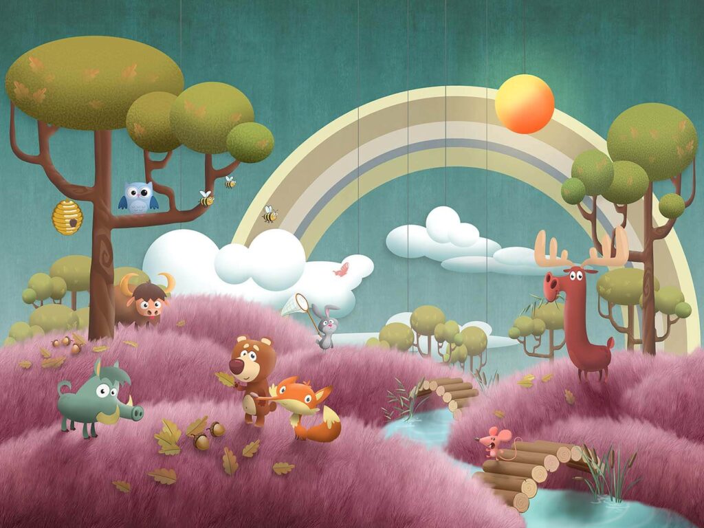 u62475p 1024x768 - Σκηνή κινουμένων σχεδίων με ζώα και ποτάμι - tegory