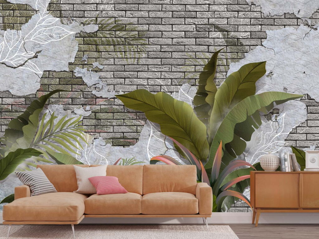 u59823pig2 1024x768 - Τοίχος από τούβλα με φύλλα και τοίχος από τούβλα - tegory