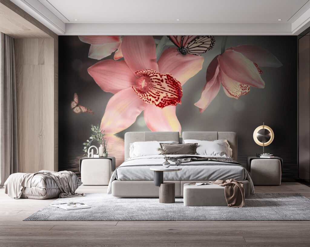 u57697pib114 1024x819 - Ροζ ορχιδέες και πεταλούδες σε ένα κλαδί - tegory