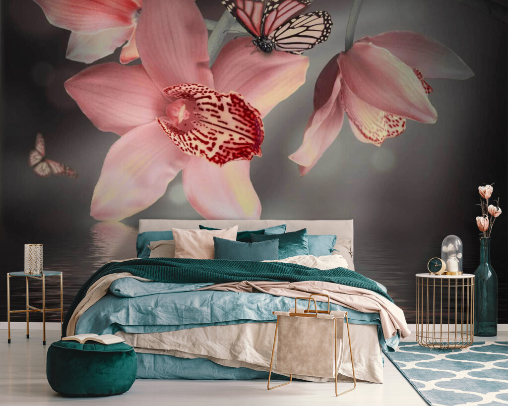 u57697pib111 1024x819 - Ροζ ορχιδέες και πεταλούδες σε ένα κλαδί - tegory