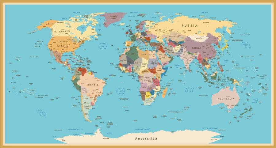 Map of the world Map of the world