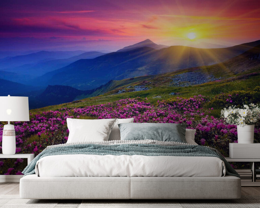 u57337pib105 1024x819 - Πεδίο με λουλούδια και τον ήλιο να δύει πίσω του - tegory