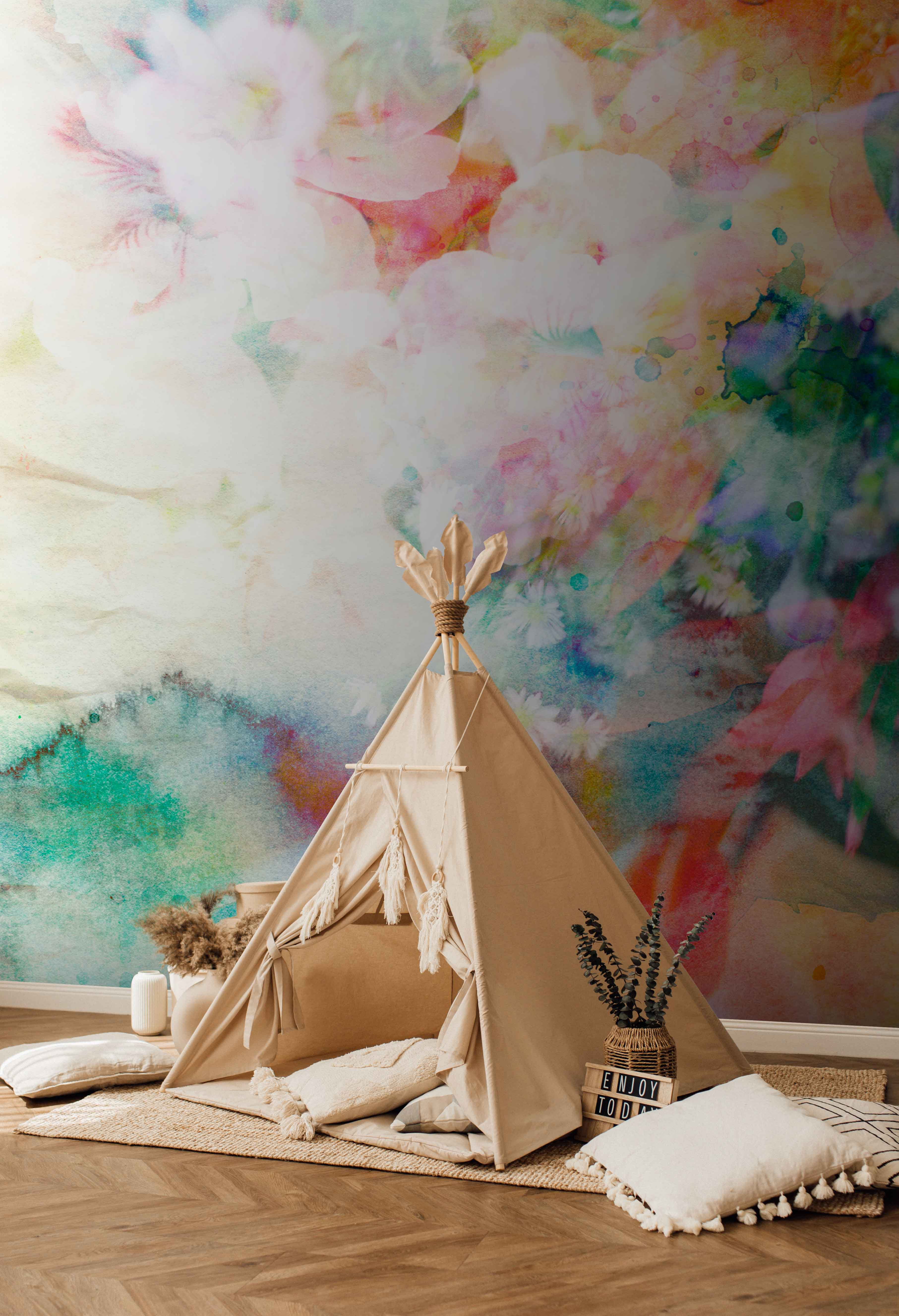 u55087pir1m - Πολύχρωμη ζωγραφική λουλουδιών - tegory