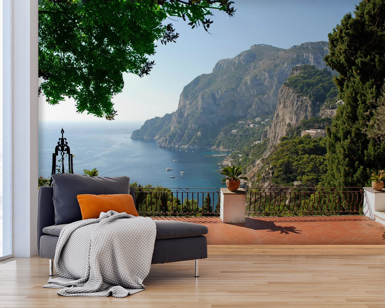 Balcony overlooking a body of water Balcony overlooking a body of water