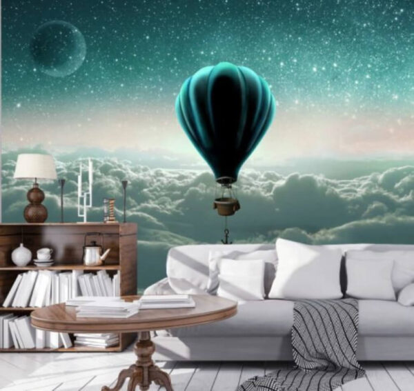 Ταπετσαρίες Αερόστατο θερμού αέρα στον ουρανό