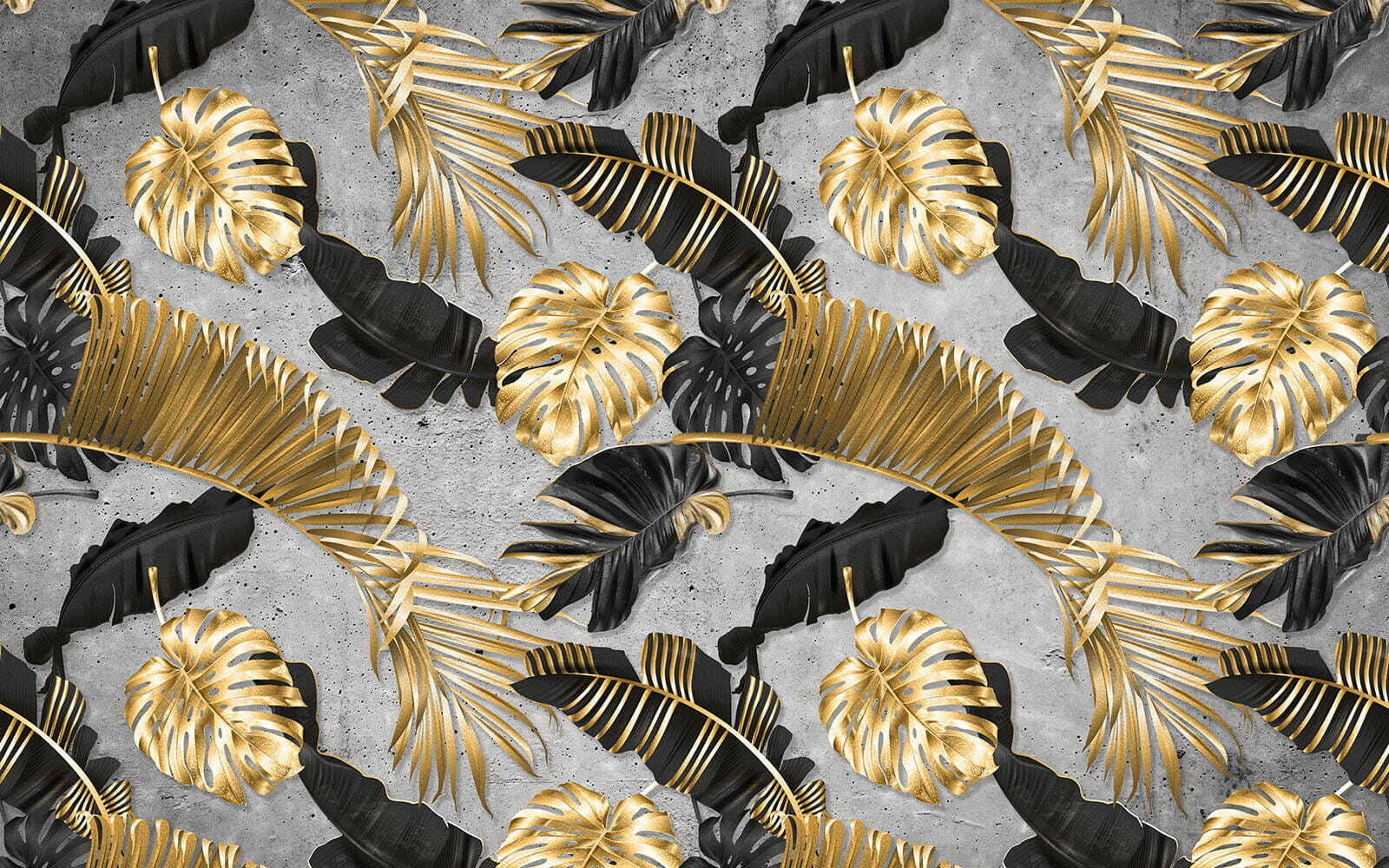 u53280p - Κομψό τροπικό φύλλωμα σε φόντο με υφή - tegory