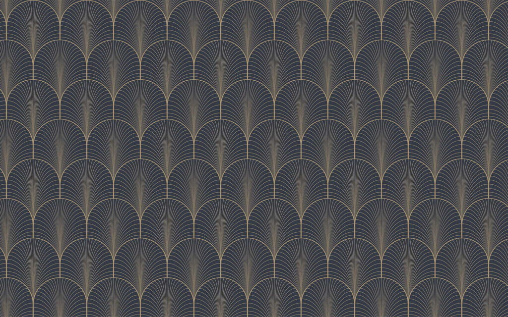 Elegant seamless midnight scallop pattern