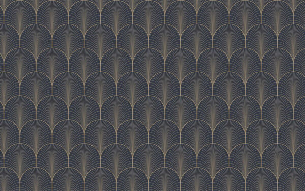 Elegant seamless midnight scallop pattern