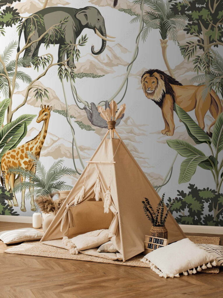 u51916pir2m 765x1024 - Ταπετσαρία με ζώα και δέντρα - tegory