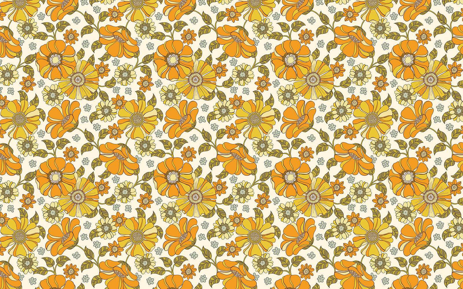 u51623p - Μοτίβο λουλουδιών και φύλλων - tegory