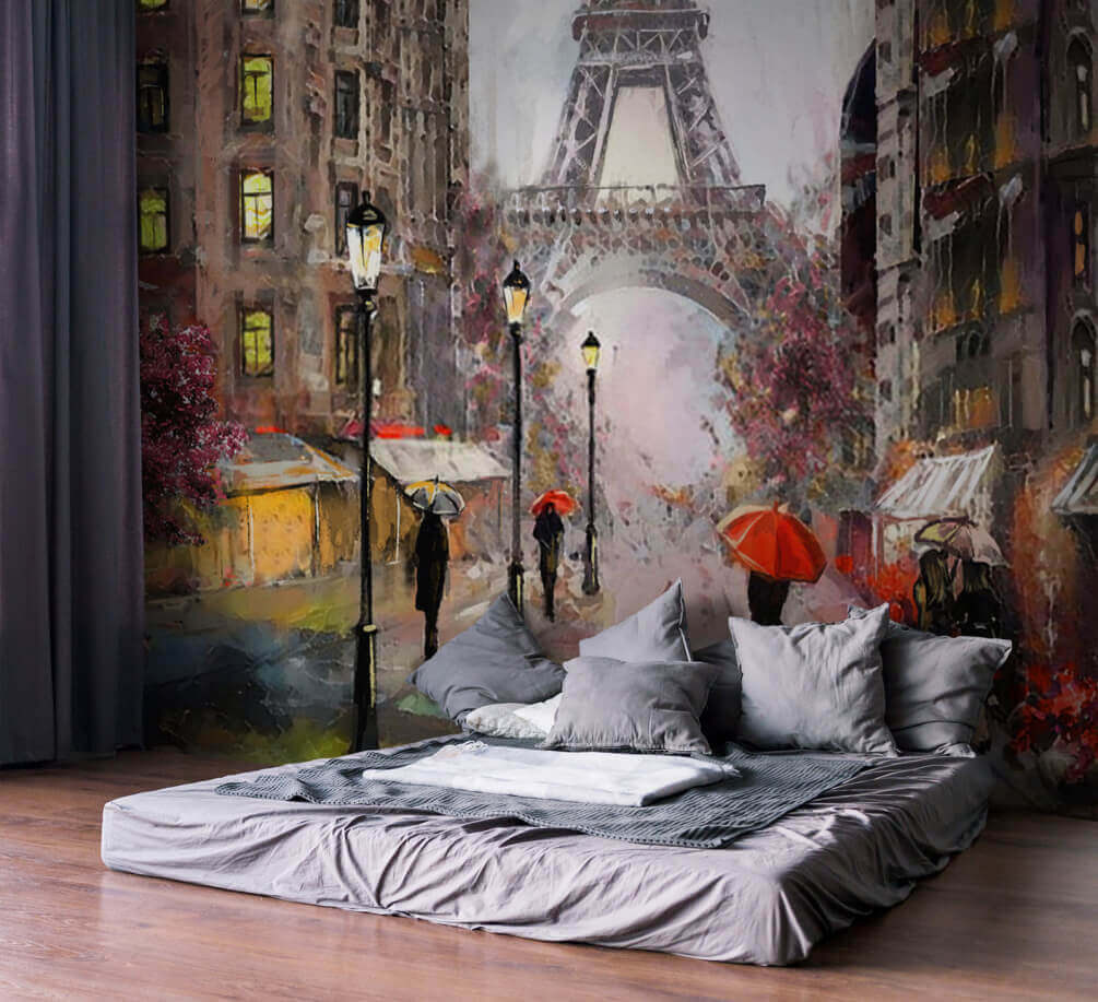 u51079pib1m - Ζωγραφική ανθρώπων που περπατούν στη βροχή με ομπρέλες - tegory