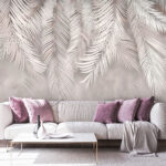 Ταπετσαρίες Λευκά φτερωτά φύλλα