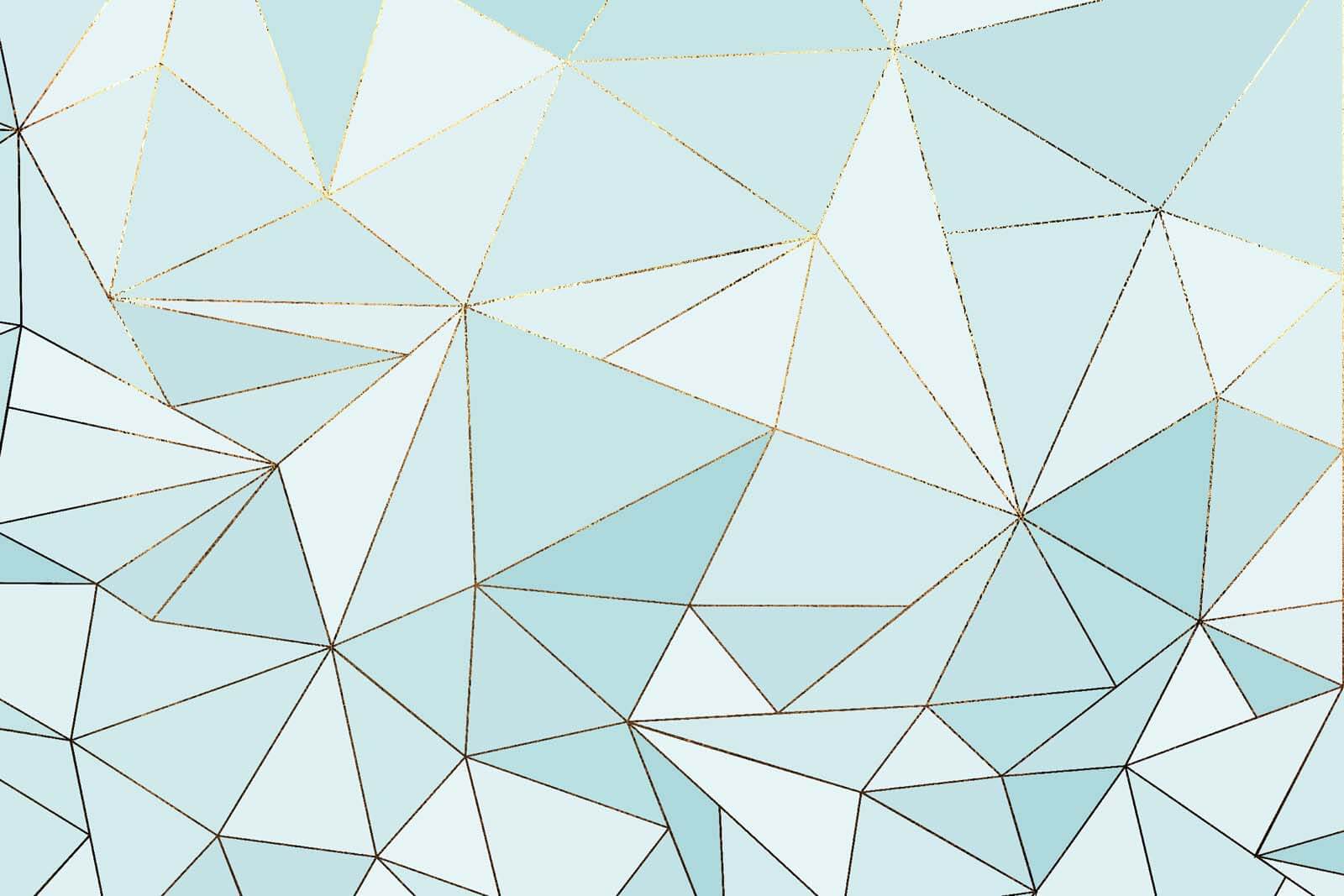 u46444p - Μπλε και λευκό μοτίβο τριγώνου - tegory