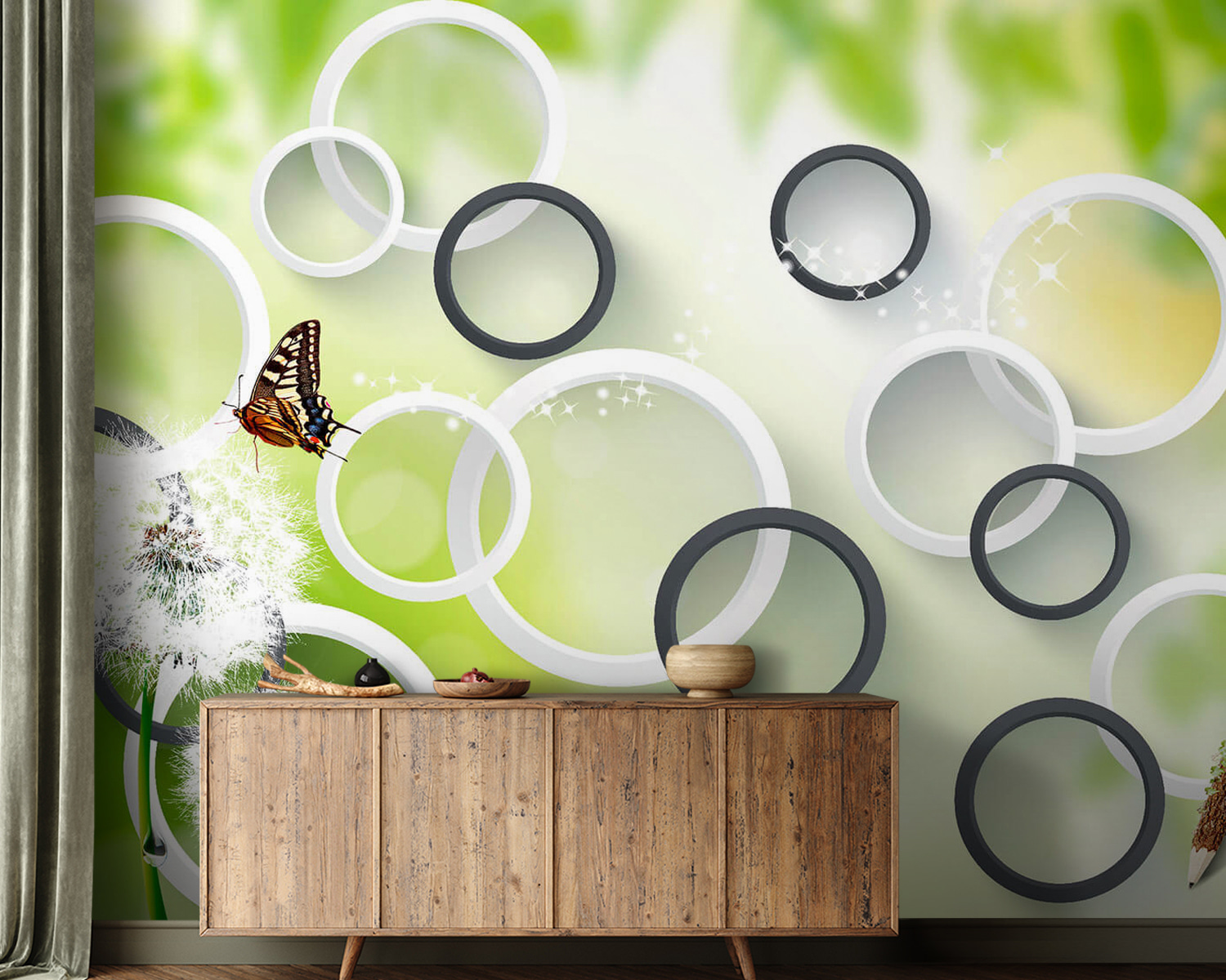 u42442pig21m - Πεταλούδα σε λουλούδι πικραλίδας - tegory