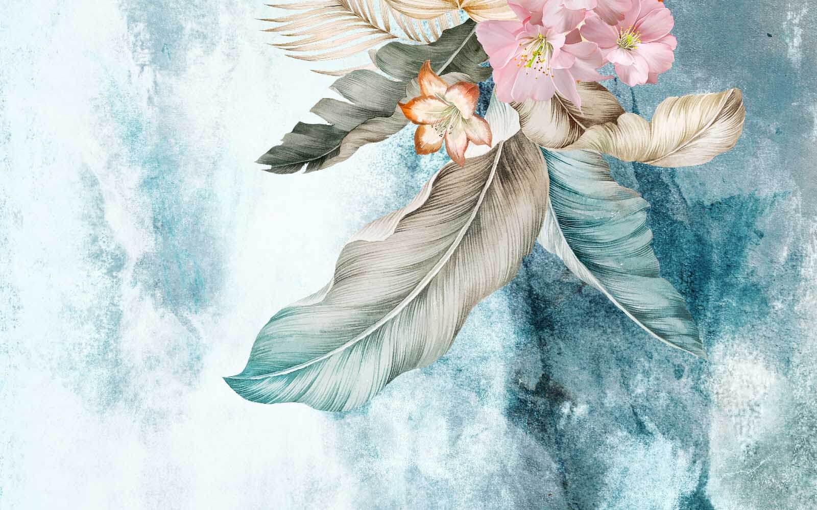 u42232p - Ζωντανή διάταξη λουλουδιών και φύλλων - tegory