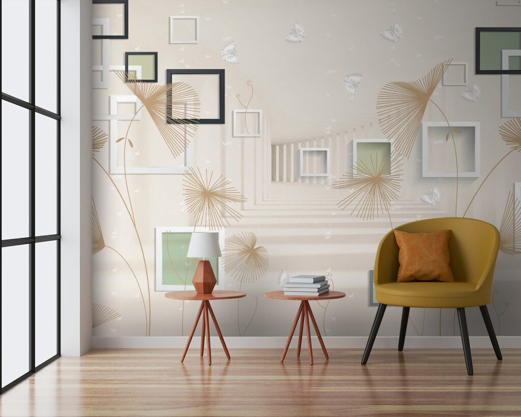 u40860pig3 1024x819 - Ταπετσαρία με λευκά και καφέ λουλούδια και πεταλούδες - tegory