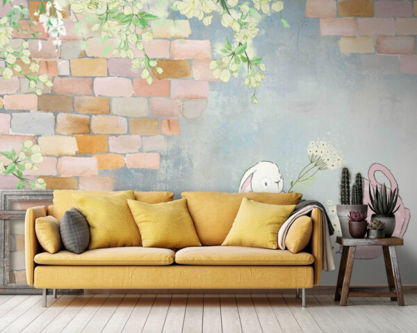 u38904pig36 600x480 - Κουνέλι καρτούν και ένα σπίτι με λουλούδια - tegory