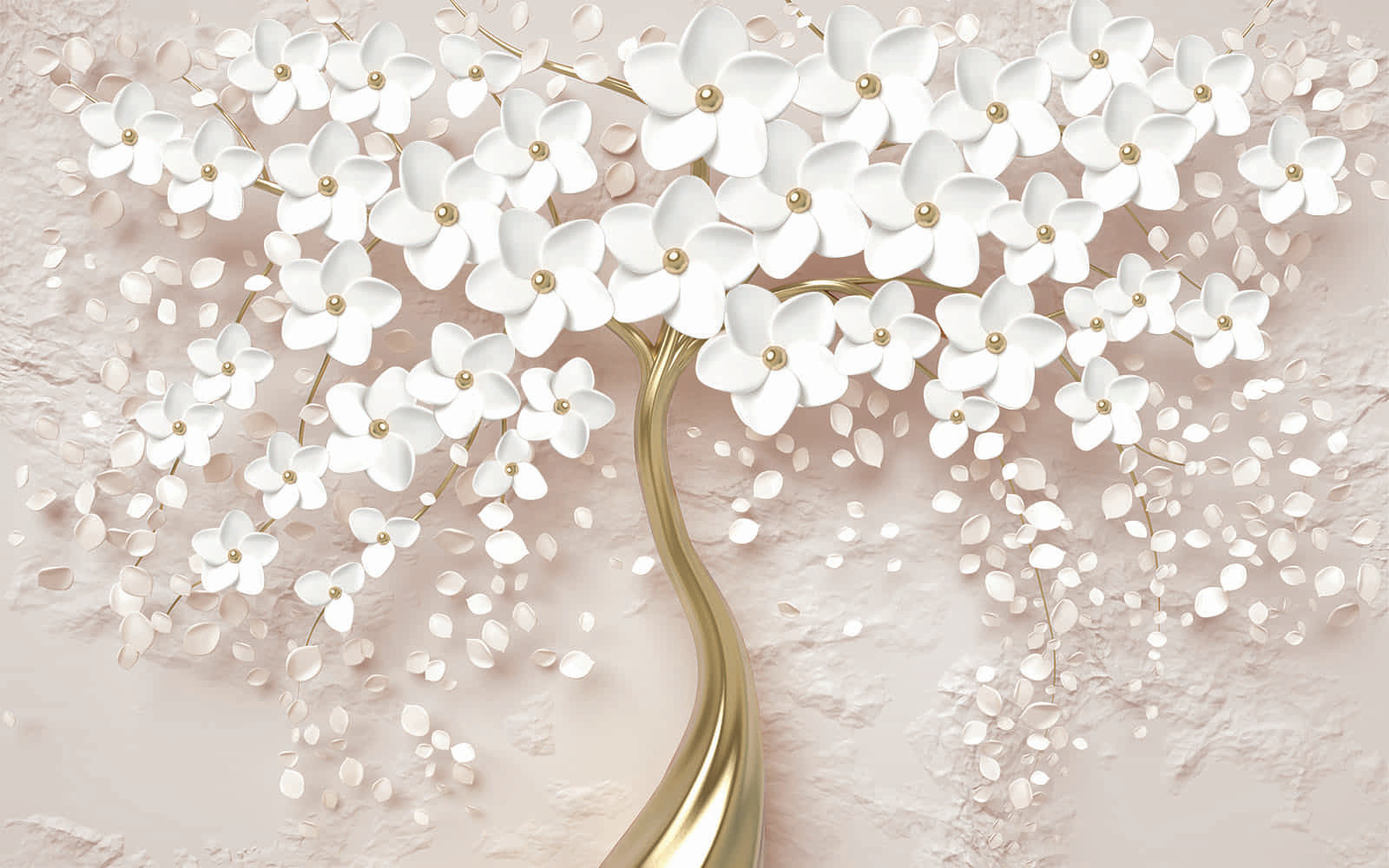 Elegant White Flowers in Elegant Vase