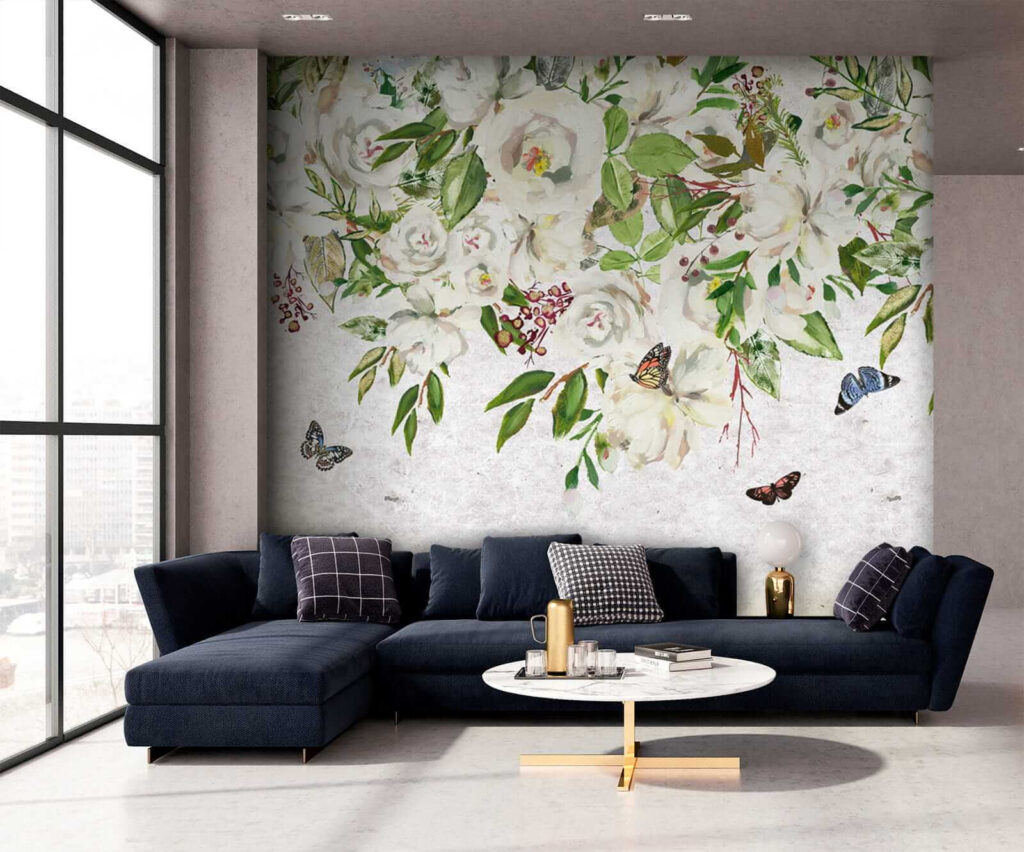 u33223pig1 1024x852 - Ζωγραφική λευκών λουλουδιών και πεταλούδων - tegory