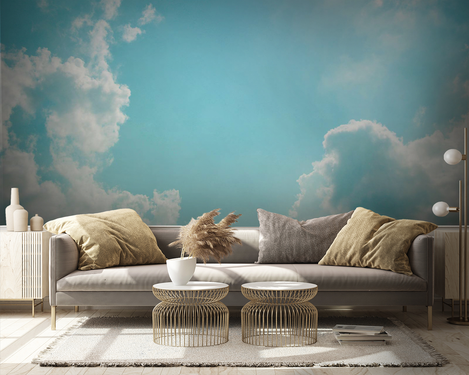 u32683pig9m - Μπλε ουρανός με σύννεφα και ήλιο - tegory