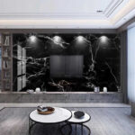 Ταπετσαρίες Μαύρο και λευκό μάρμαρο