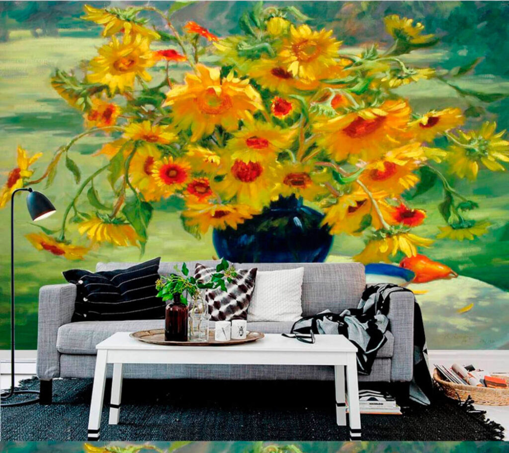 u30881pig2 1024x911 - Ζωγραφική ενός βάζου με κίτρινα λουλούδια και φρούτα - tegory