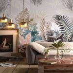 Ταπετσαρίες Ομάδα φυτών με φύλλα