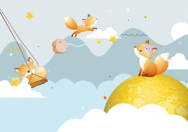 u30386p 600x424 - Σκιτσογραφία με αλεπούδες σε ένα φεγγάρι - tegory