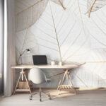 Ταπετσαρίες Ομάδα καφέ φύλλων