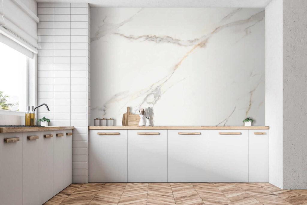 Elegant White Marble with Veins Elegant White Marble with Veins