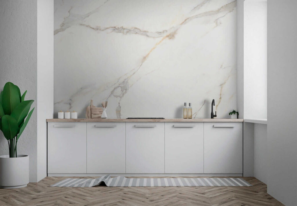 Elegant White Marble with Veins Elegant White Marble with Veins