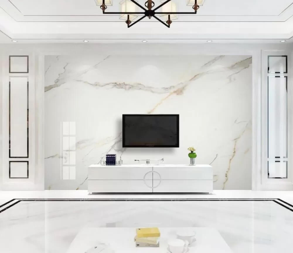 Elegant White Marble with Veins Elegant White Marble with Veins