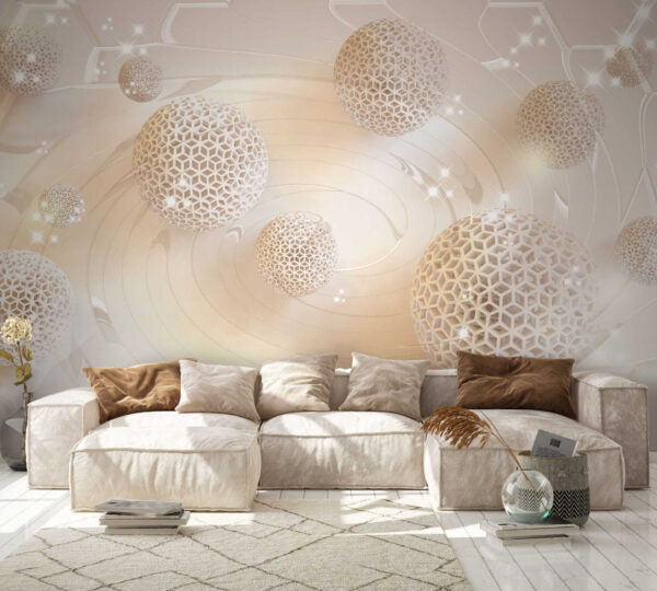 White balls with holes on it