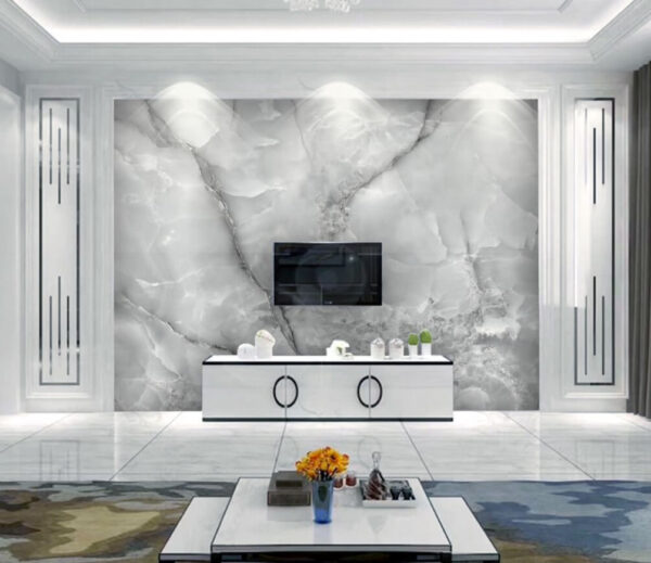 Elegant, cool-toned marble pattern design Elegant, cool-toned marble pattern design