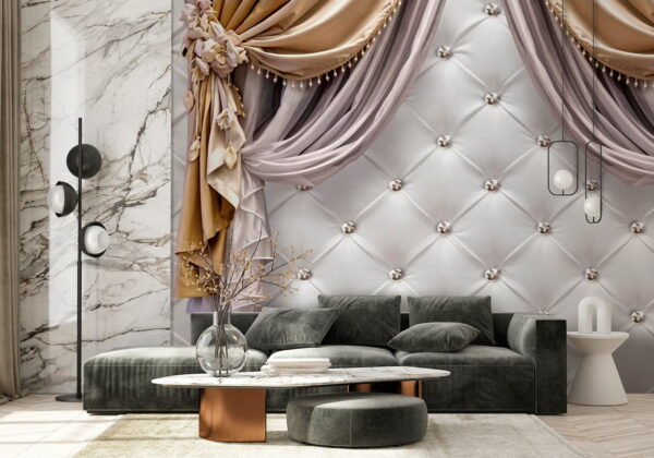 Ταπετσαρίες Κομψές κουρτίνες με διακοσμητικές πινελιές