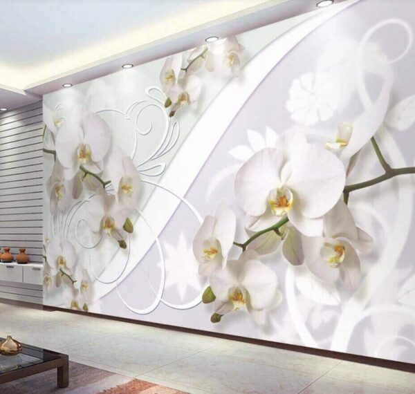Ταπετσαρίες Ντελικάτες ορχιδέες σε απαλές αποχρώσεις