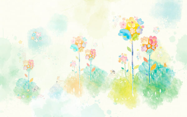 u06835p 600x375 - Ζωγραφική ακουαρέλας με λουλούδια και κουνέλια - tegory