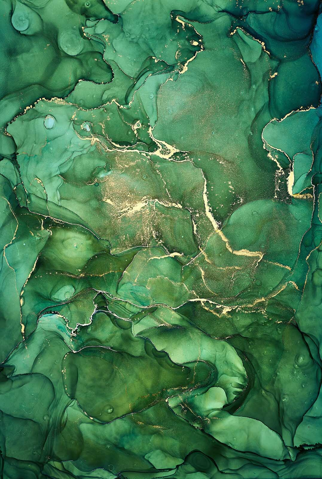 u07507p - Αφηρημένα στρώματα βαθιών πράσινων αποχρώσεων - tegory