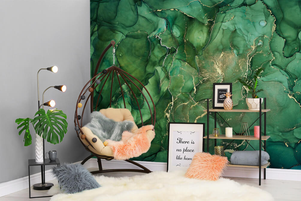 u07507pig1m - Αφηρημένα στρώματα βαθιών πράσινων αποχρώσεων - tegory