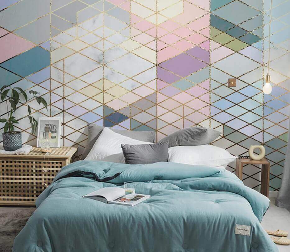 u09116pib1m - Πολύχρωμο μοτίβο από τρίγωνα - tegory