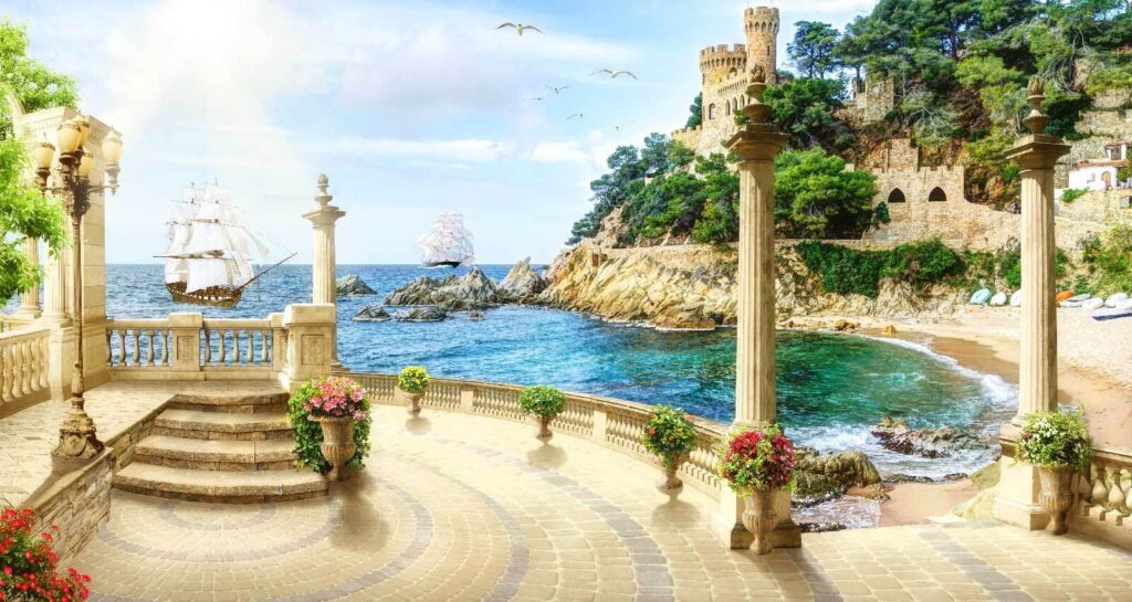 u26407p 1024x545 - Μπαλκόνι με στήλες και λουλούδια στην πλευρά του ωκεανού - tegory