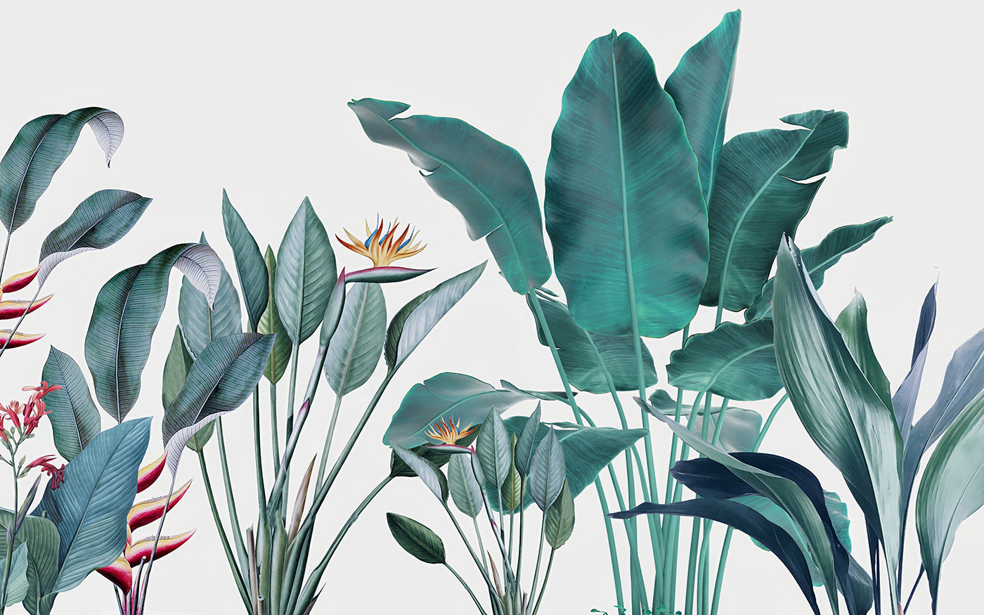 Group of green leaves