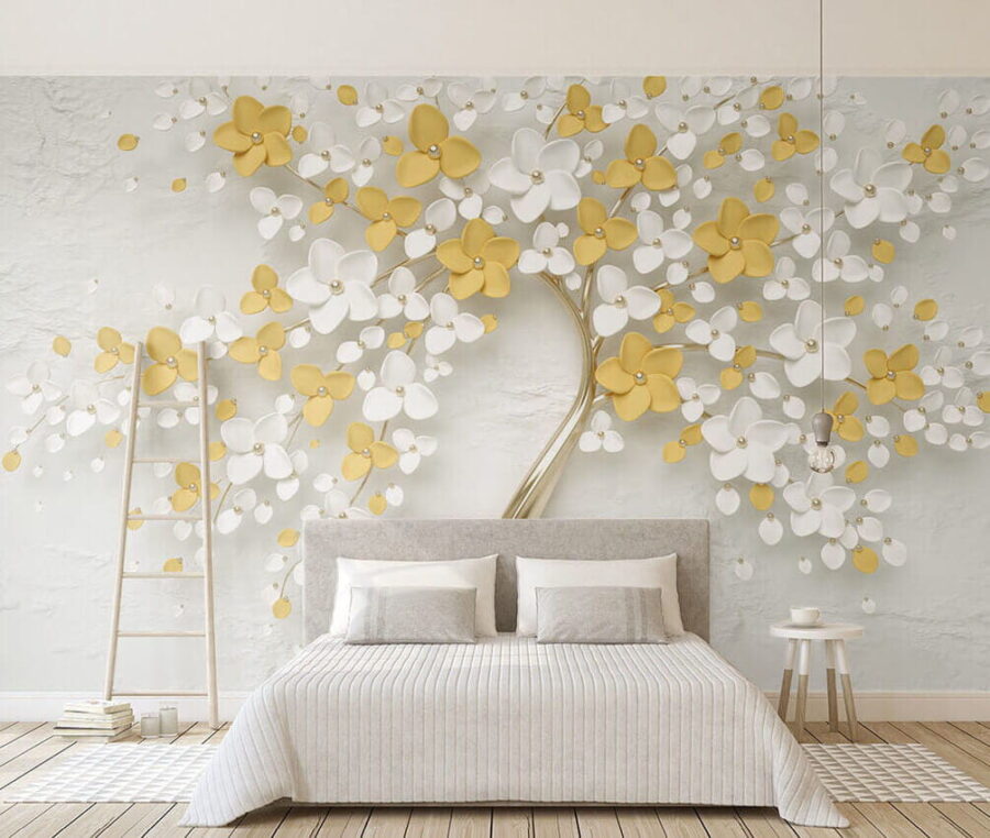 Floral δέντρο με λεπτεπίλεπτα άνθη