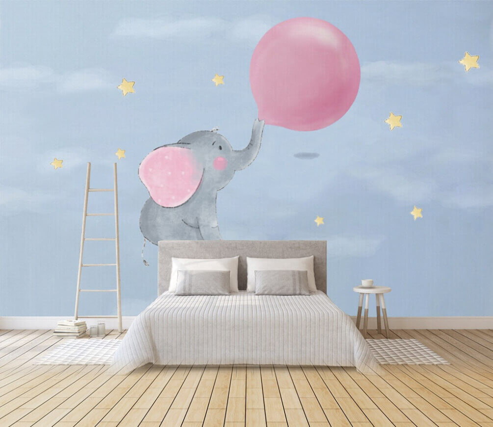 u41016pib1m - Γελοιογραφία ενός ελέφαντα που κρατάει ένα μπαλόνι - tegory